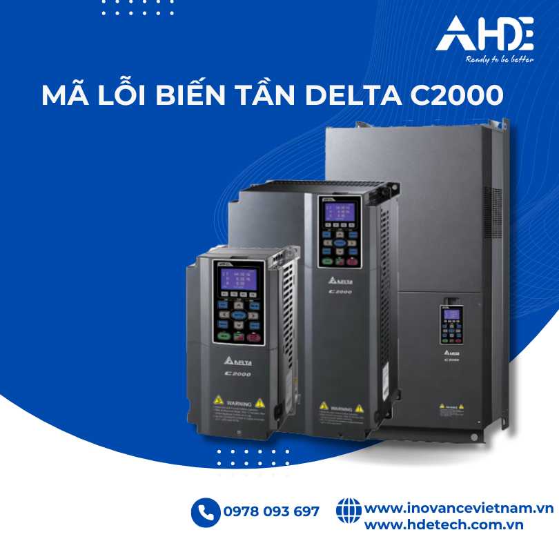 Mã lỗi biến tần Delta C2000