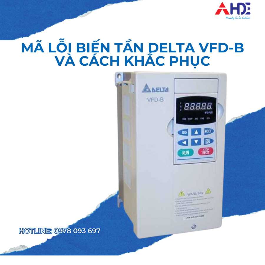 Mã lỗi biến tần Delta VFD-B