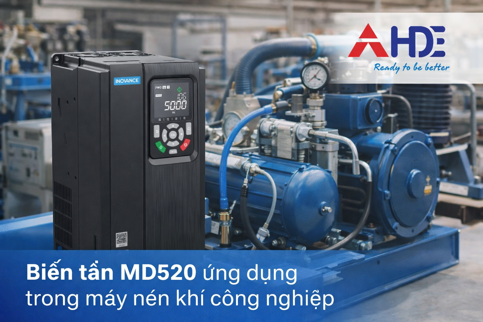 Biến tần MD520 cho máy nén khí