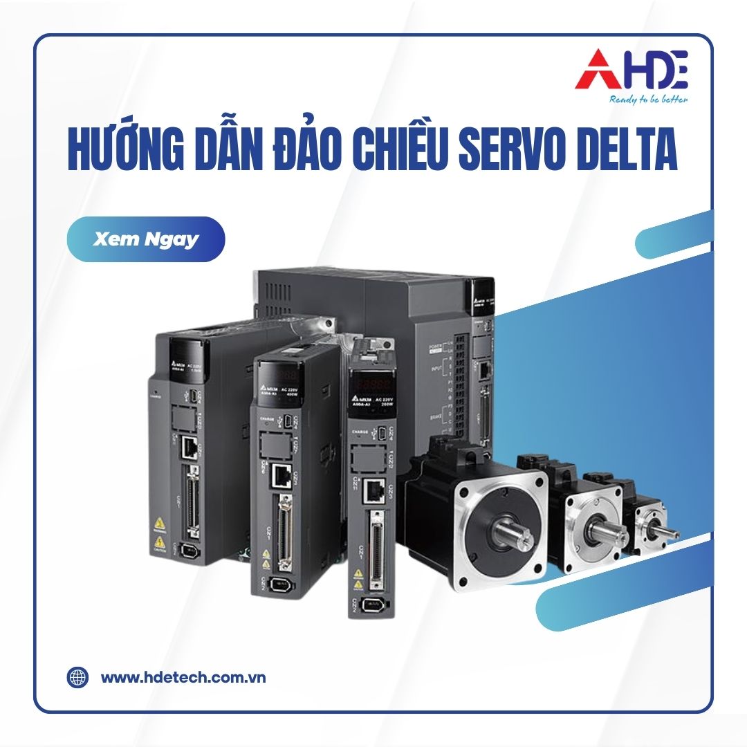 Hướng dẫn đảo chiều Servo Delta