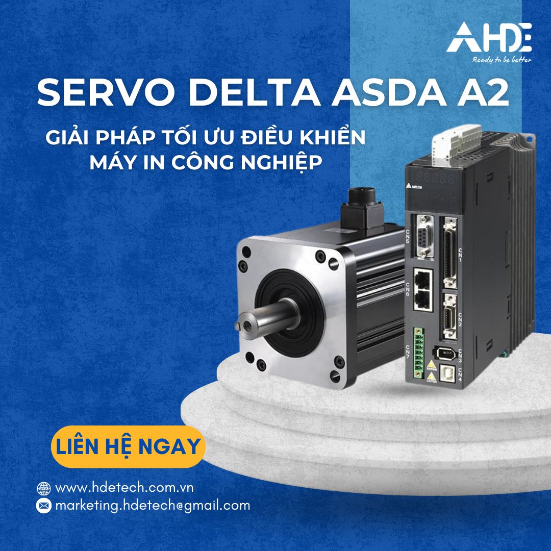 Servo Delta ASDA A2 Giải Pháp Điều Khiển Máy In Công Nghiệp