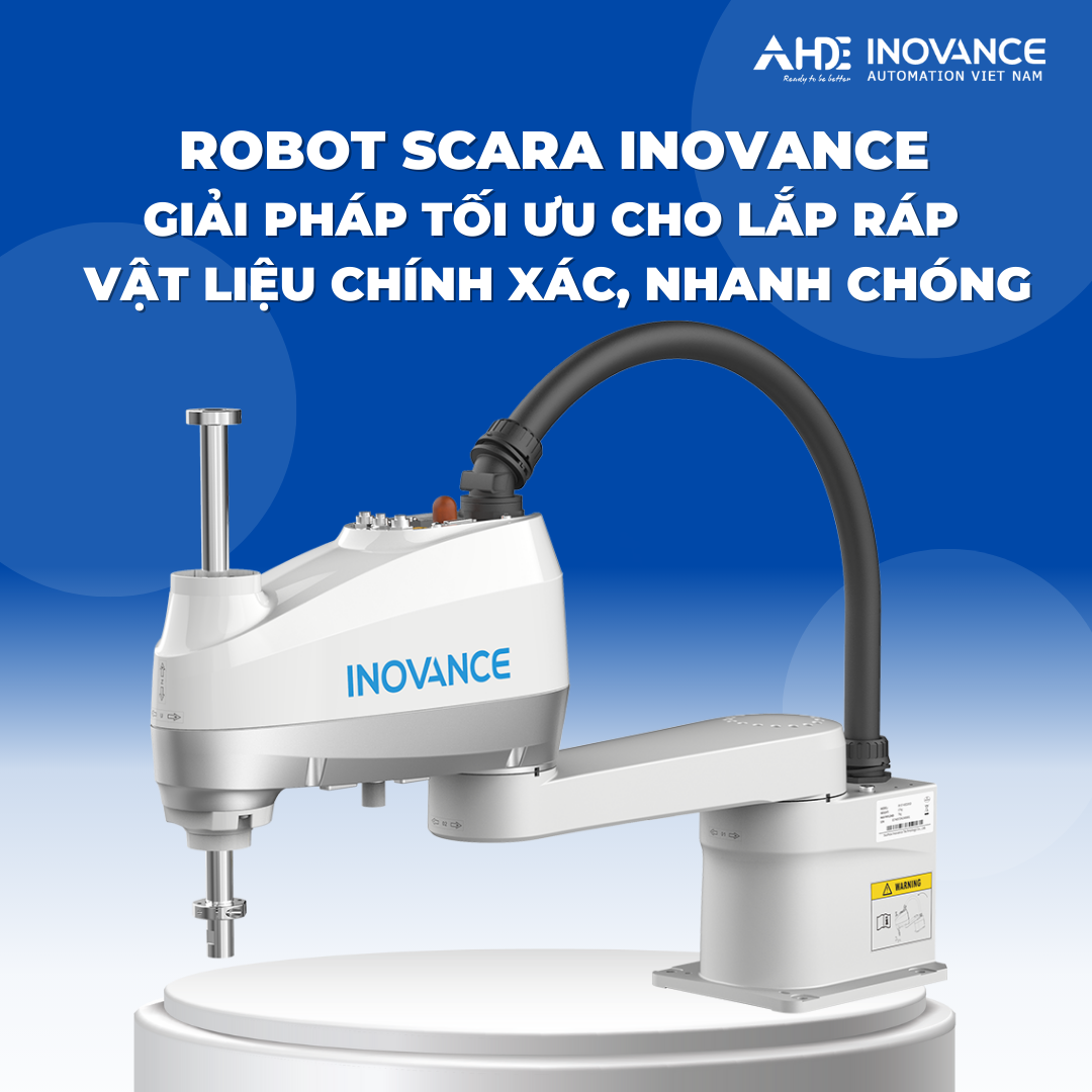 Ứng dụng robot inovance lắp ráp vật liệu