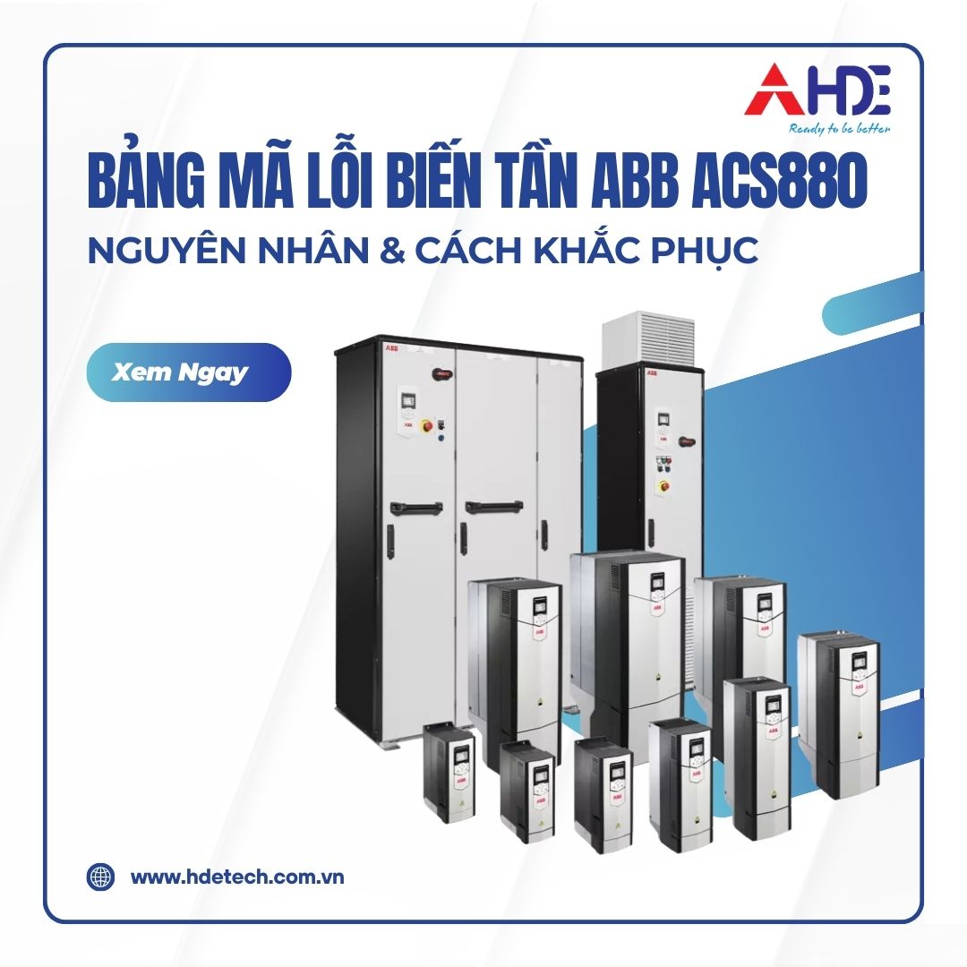 Bảng mã lỗi biến tần ABB ACS880