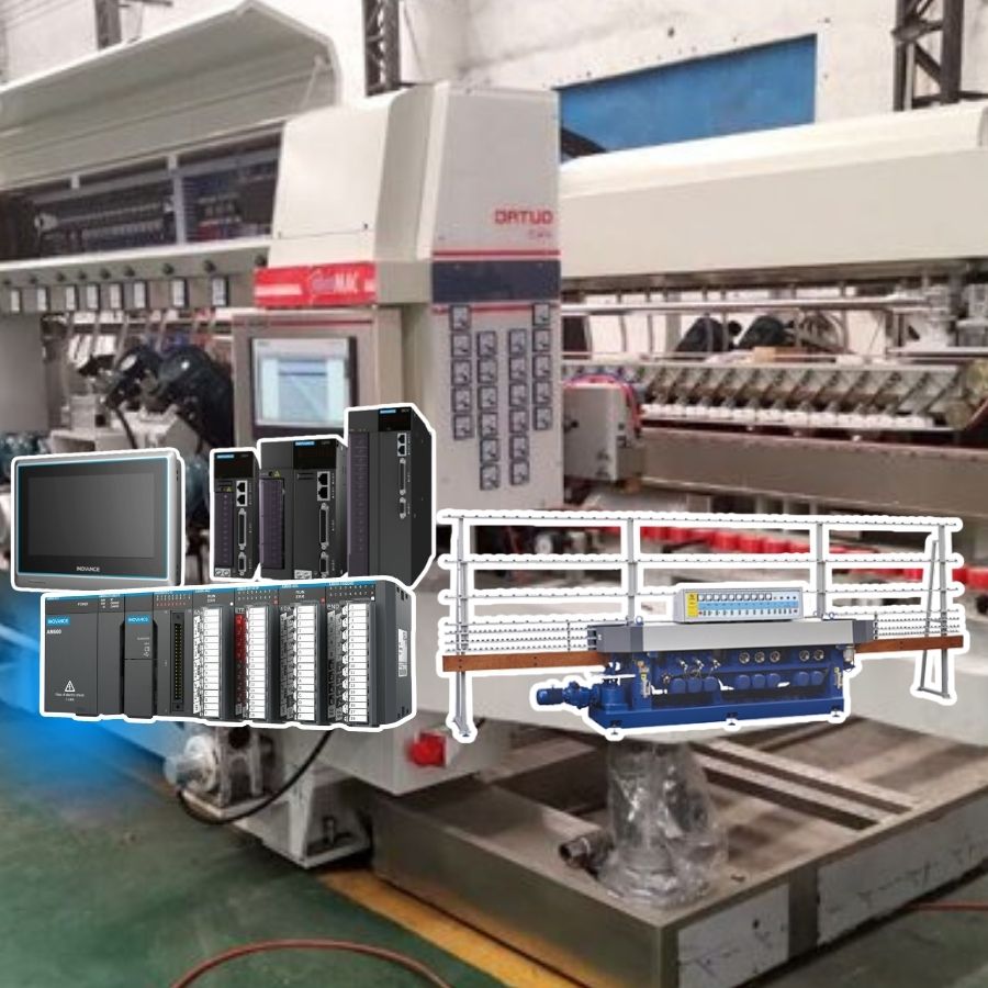 Giải pháp Inovance cấp liệu tự động máy mài cạnh