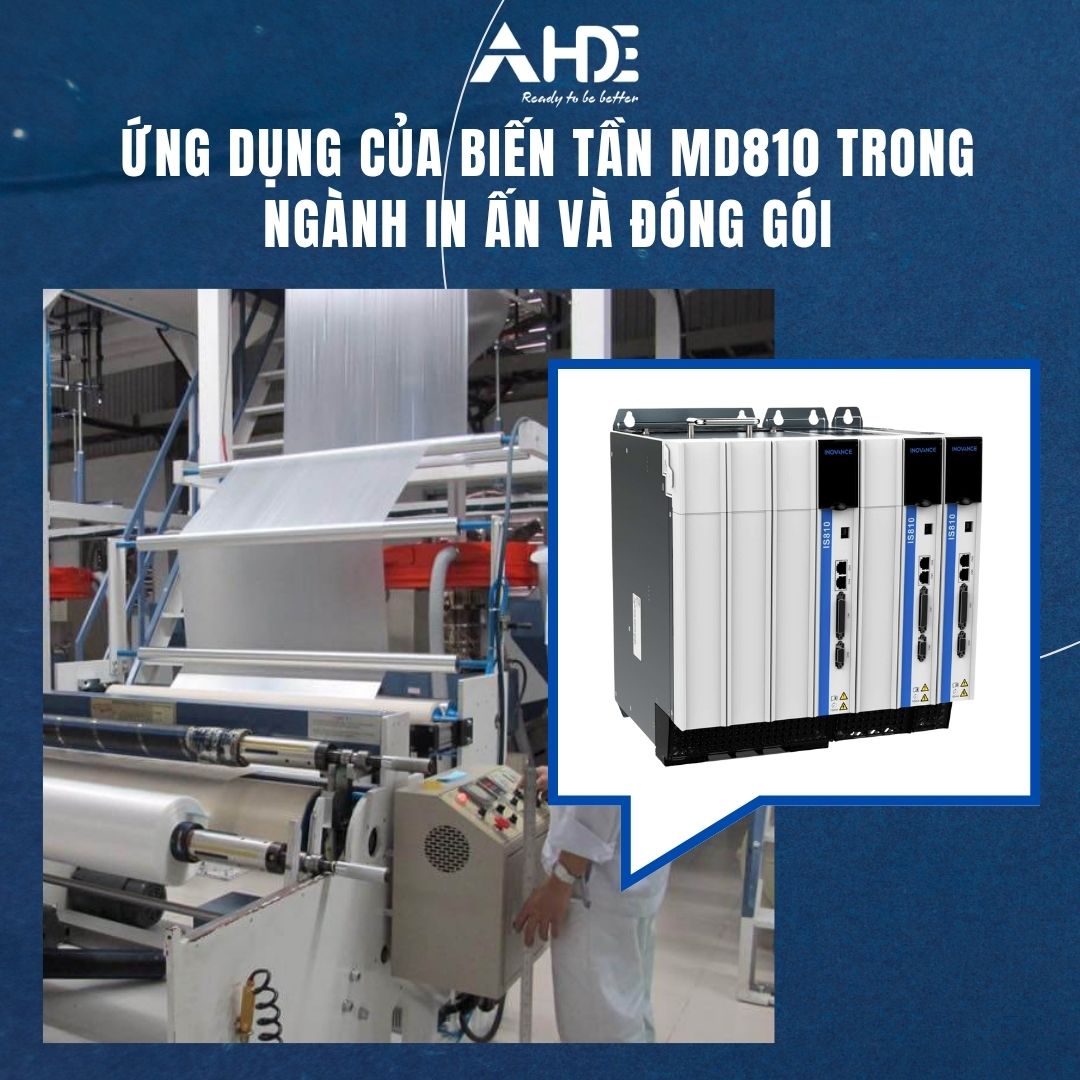 Ứng dụng biến tần MD810 cho ngành in ấn và đóng gói