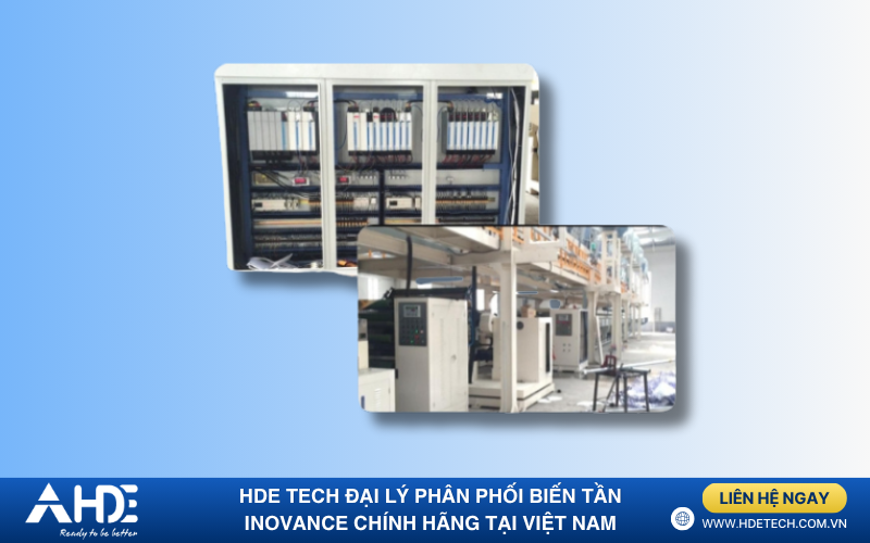 Giải pháp biến tần MD810 trong máy phủ băng dính BOPP