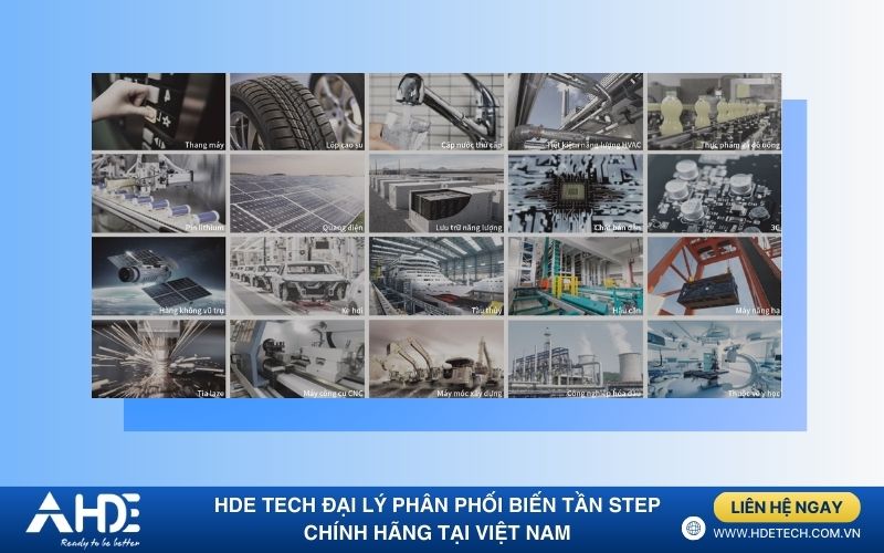 Ứng dụng của các sản phẩm Step