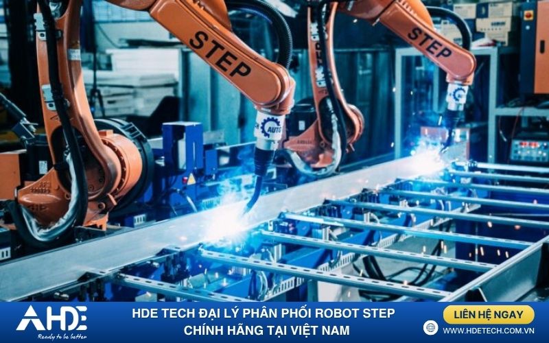 Robot Step ứng dụng hàn cắt tự động