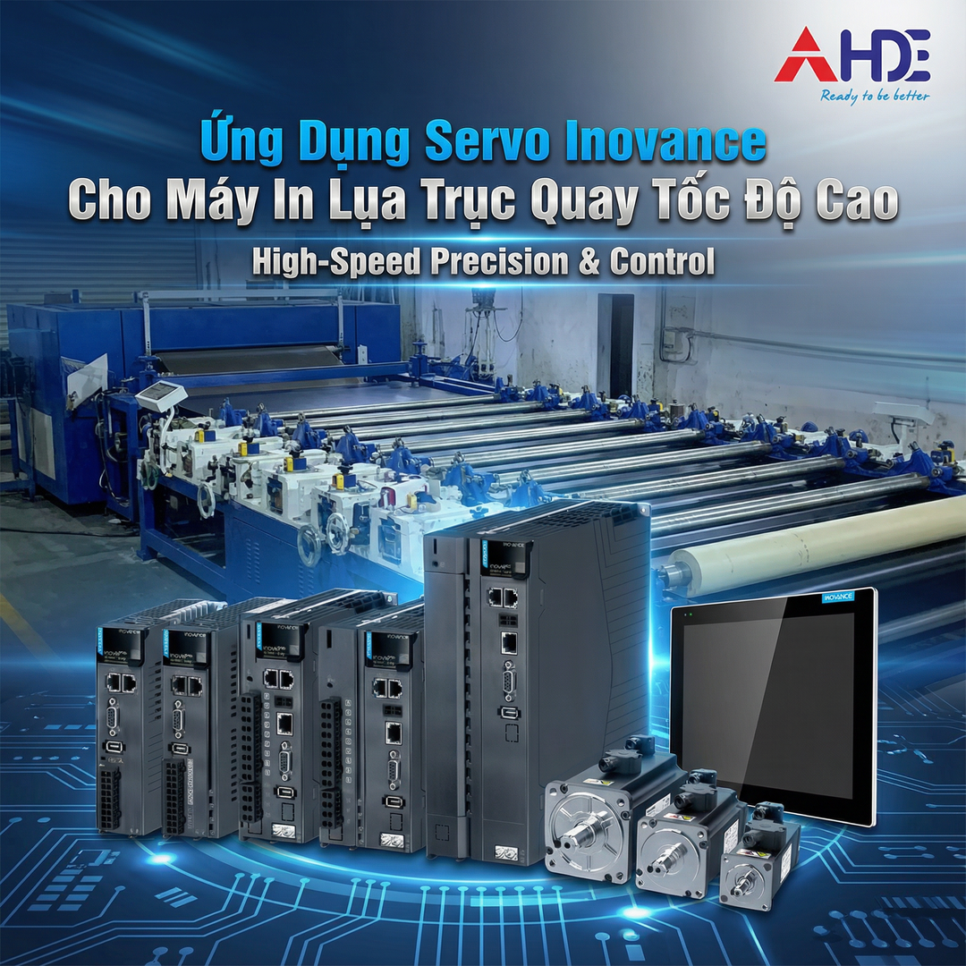 Giải pháp Inovance cho máy in lụa trục quay