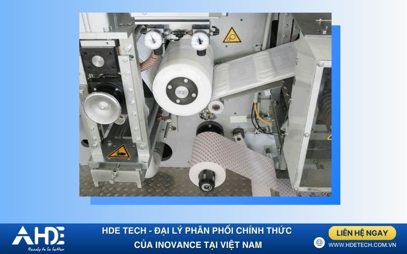 Giải pháp Inovance cho máy sản xuất băng vệ sinh