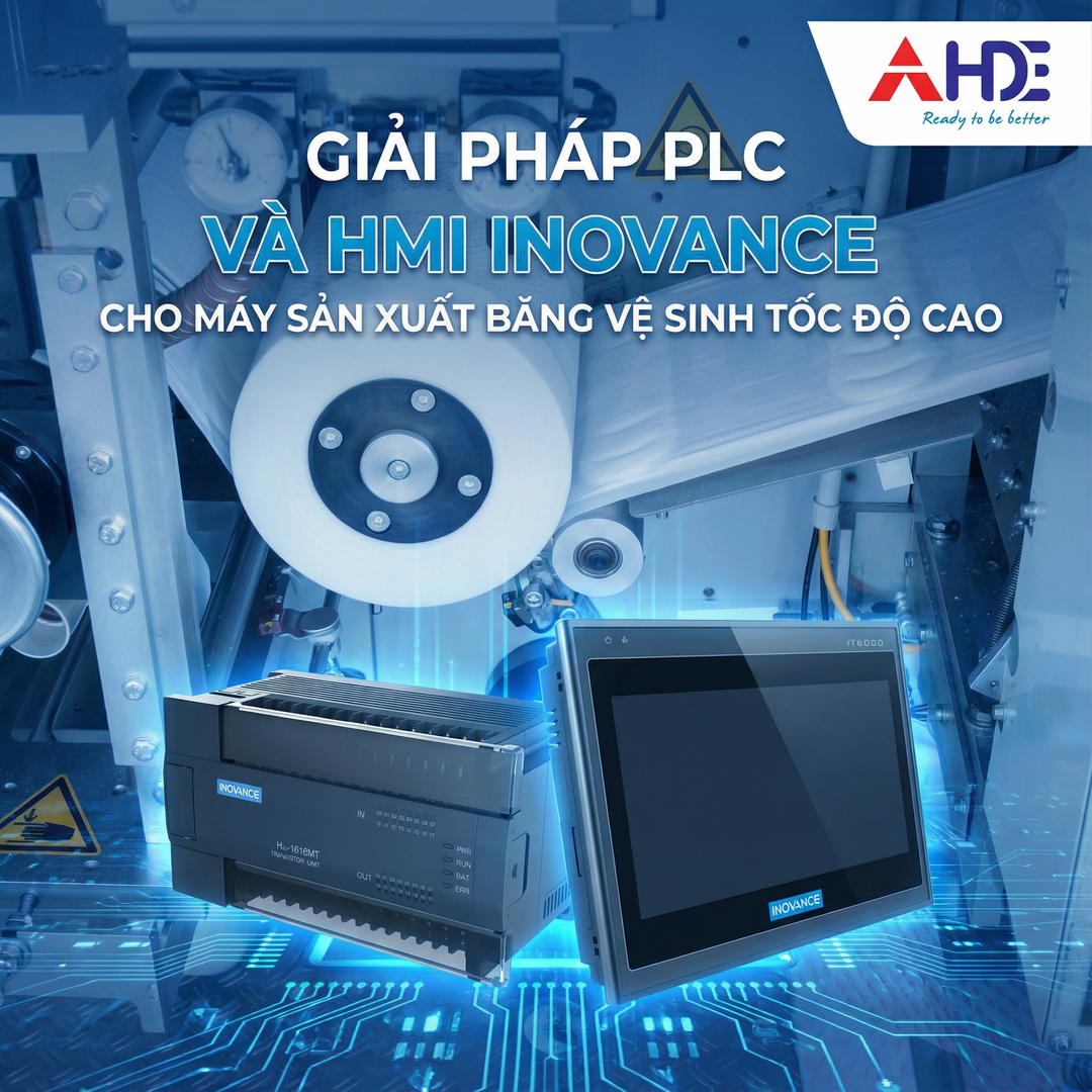 Giải pháp Inovance cho máy sản xuất băng vệ sinh