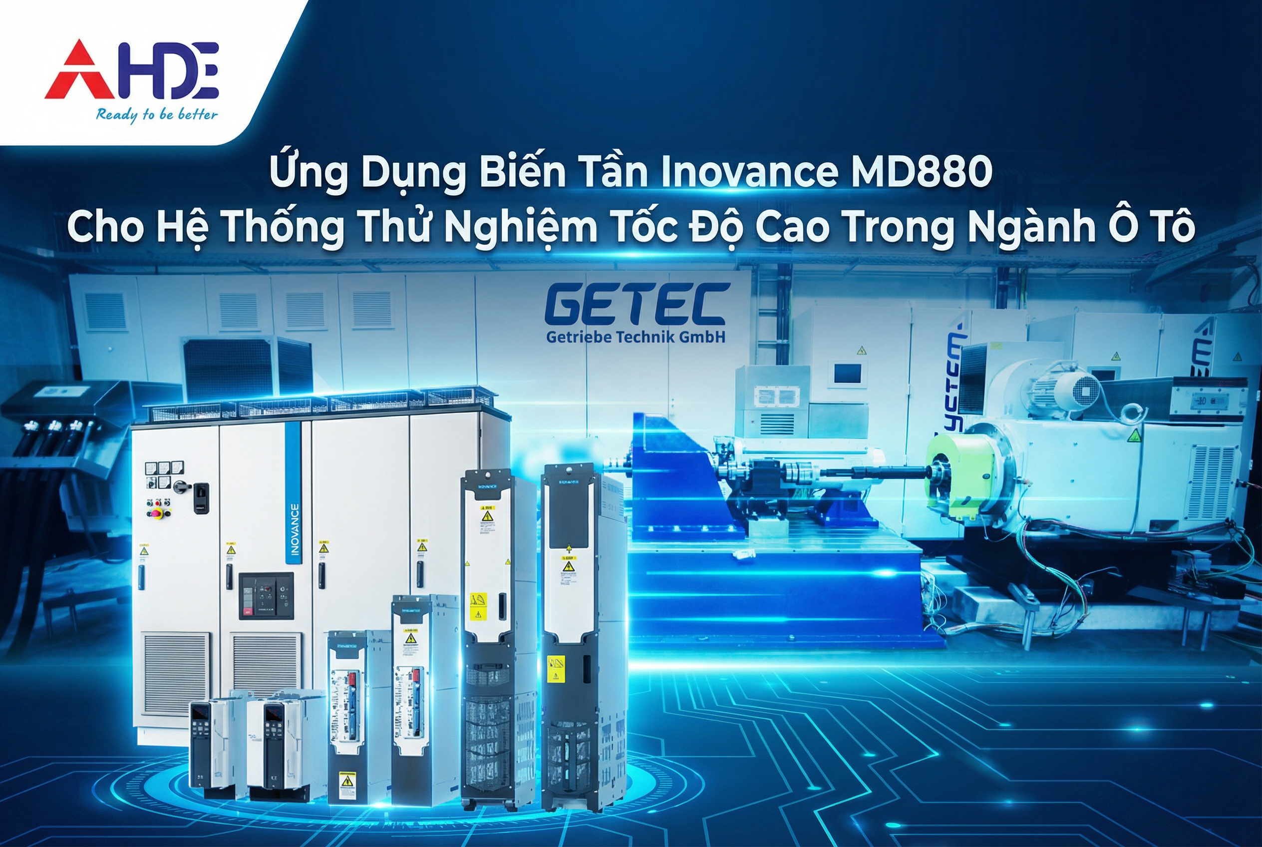 Tự động hóa Inovance trong hệ thống thử nghiệm tốc độ cao ô tô