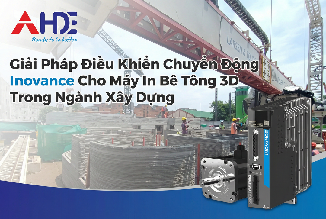 Giải pháp Inovance cho máy in bê tông 3D