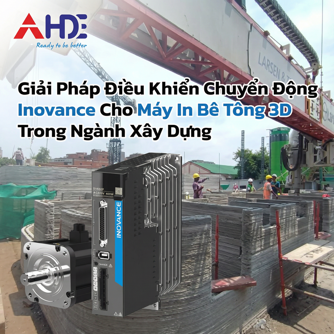Giải pháp Inovance cho máy in bê tông 3D