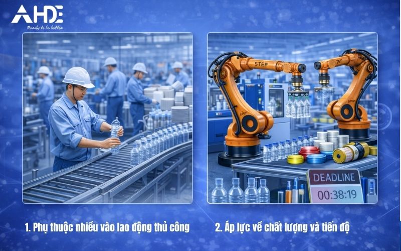 Ứng dụng robot Step ngành nhựa bao bì