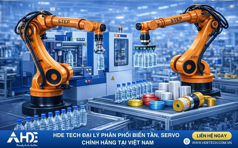 Ứng dụng robot Step ngành nhựa bao bì