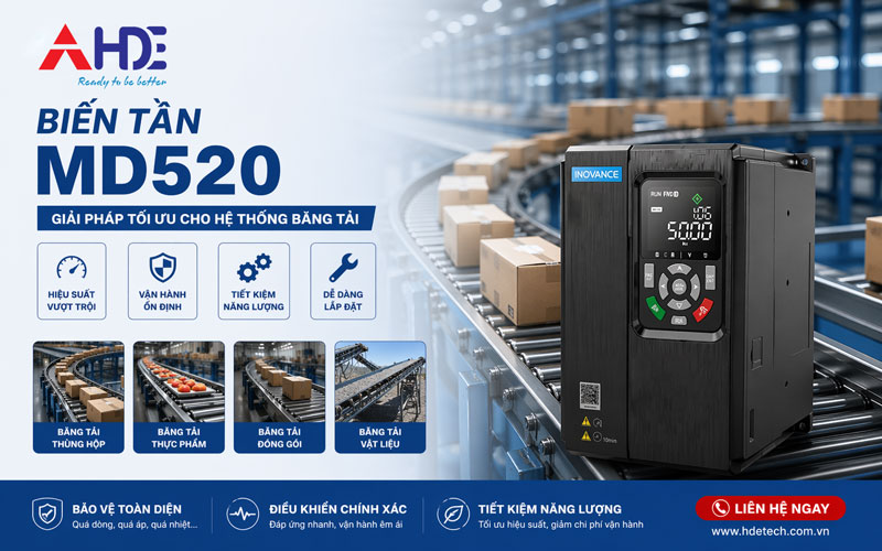 Biến tần MD520 cho băng tải