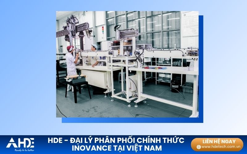 Ứng dụng robot Inovance trong cấp phối lấy phôi tự động