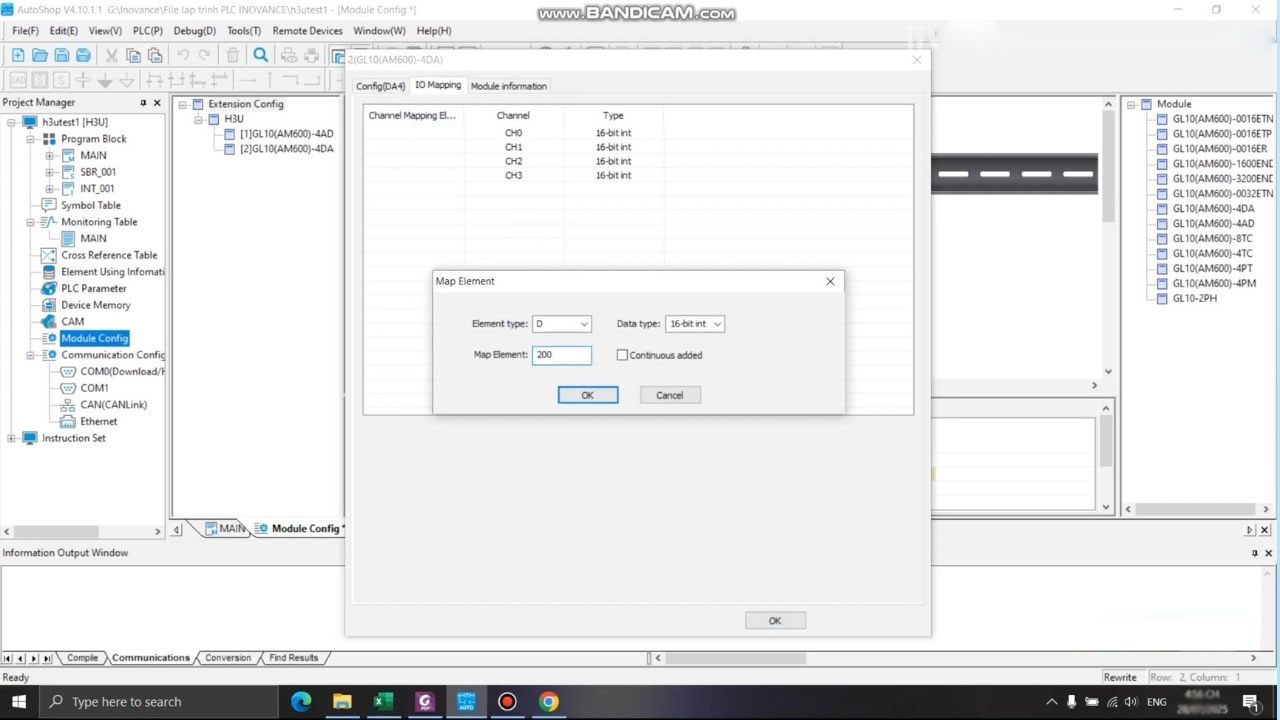 Khai báo IO Mapping