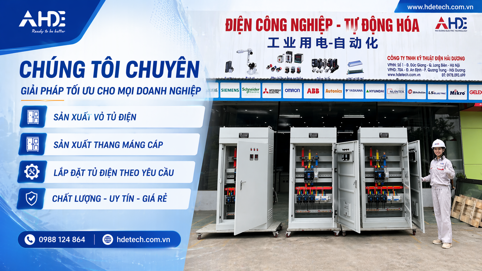 Dịch vụ lắp đặt tủ điện công nghiệp