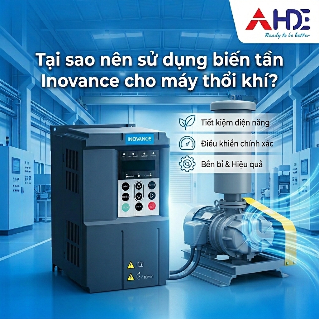Vì sao máy thổi khí nên dùng biến tần Inovance?