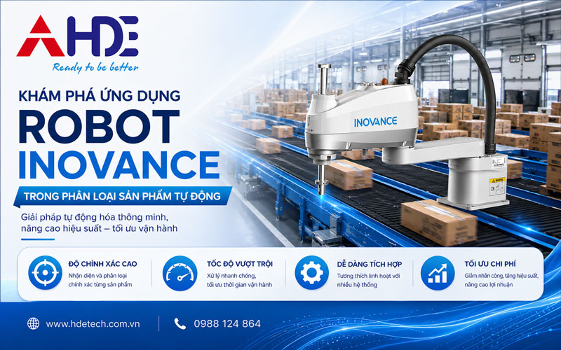 Ựng dụng robot Inovance trong phân loại sản phẩm tự động