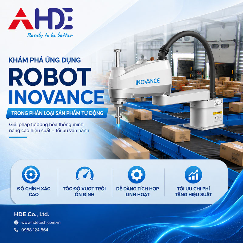 Khám phá ứng dụng robot Inovance trong phân loại sản phẩm tự động