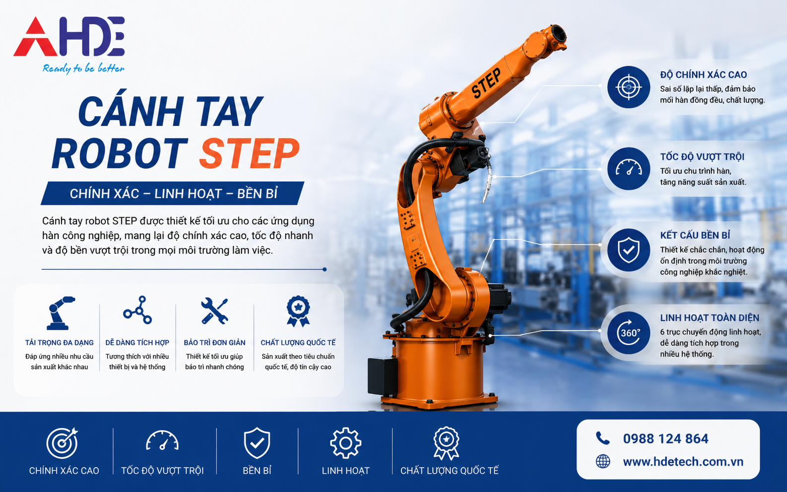 Cánh tay robot step