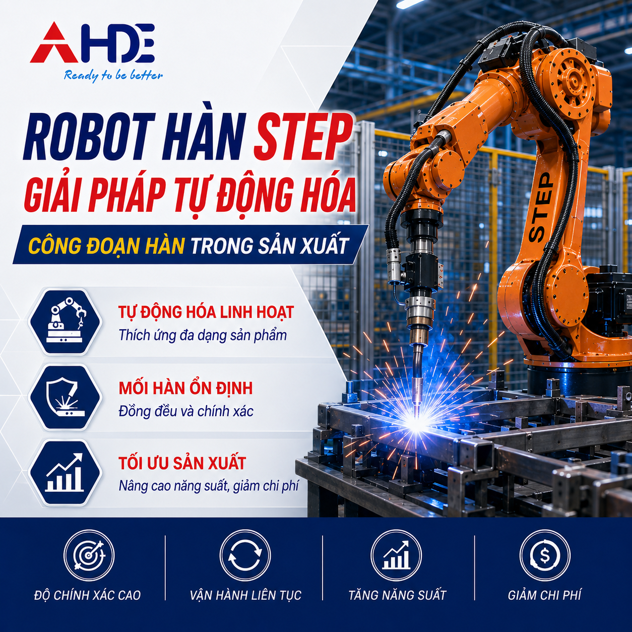 Robot Hàn Step, giải pháp tự động hóa