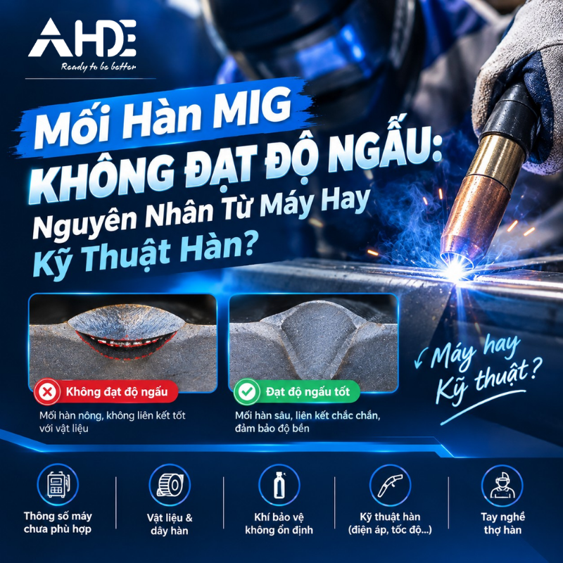 Mối hàn mig không đạt độ ngấu