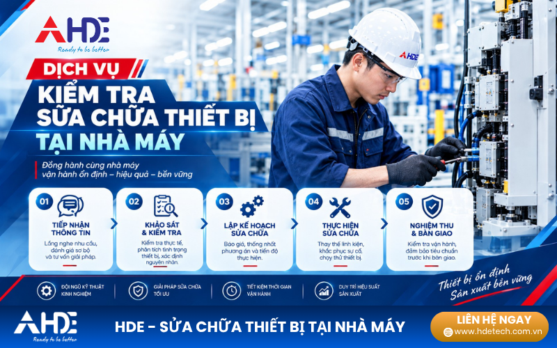 Dịch vụ kiểm tra thiết bị tại nhà máy