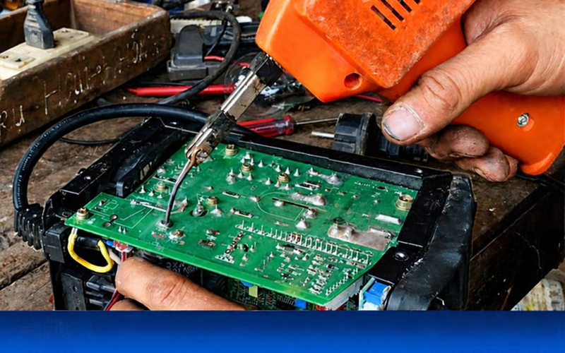 Sửa máy hàn Mig bị cháy bo mạch