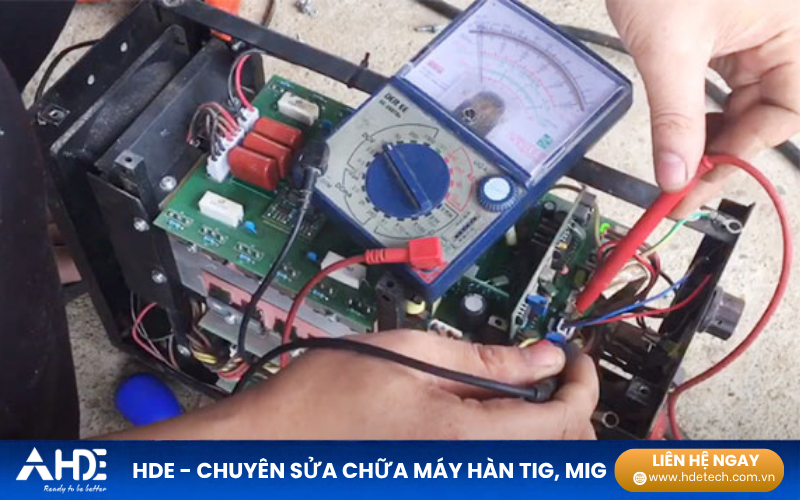 Sửa máy hàn Mig bị cháy bo mạch