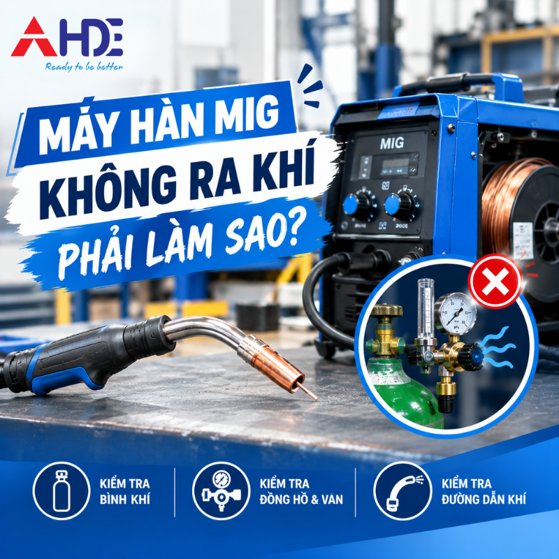 Sửa máy hàn Mig không ra khí